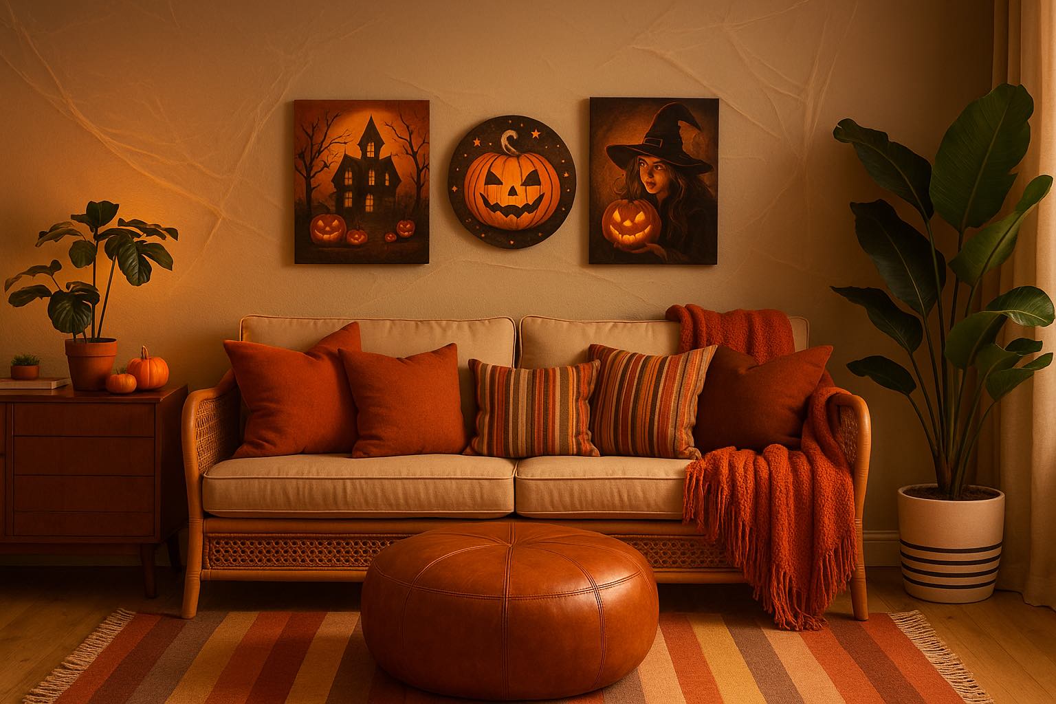 Décoration murale salon Halloween