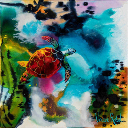 Affiche-murale-douce-persévérance-tortue