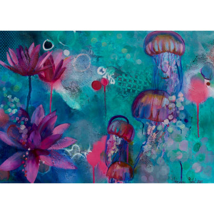 Affiche-murale-feerie-aquatique-meduses