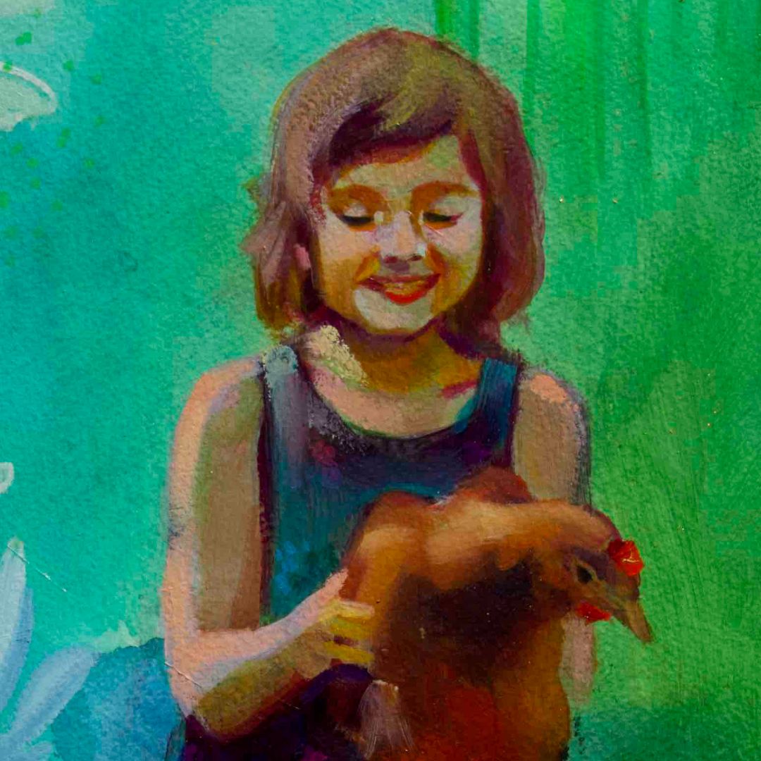 Affiche-murale-pur-bonheur-petite-fille-heureuse