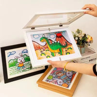 Cadre photo bois dessin enfant dessin de dinosaure