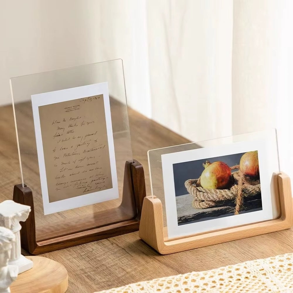 Cadre photo bois grenade lettre manuscrite