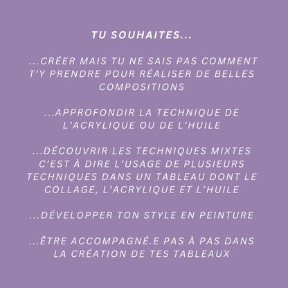 Cours de peinture tu souhaites