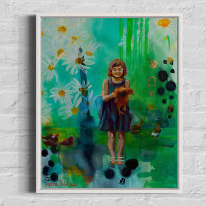 Décoration murale bois Impressions sur toile pure happiness blanc