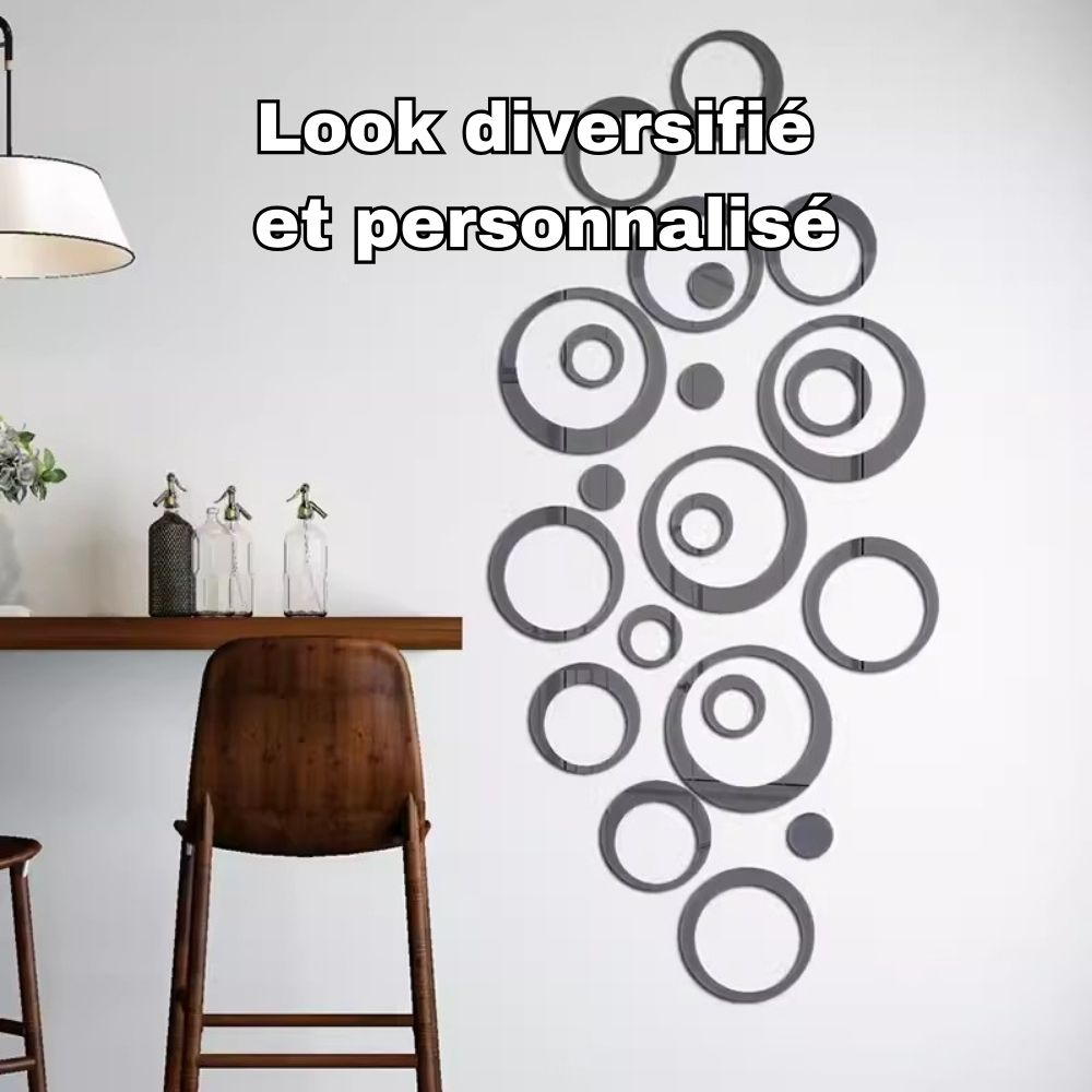 Décoration-murale-originale-Stickers-miroir-look-diversifié-et-personnalisé