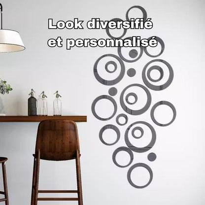 Décoration-murale-originale-Stickers-miroir-look-diversifié-et-personnalisé