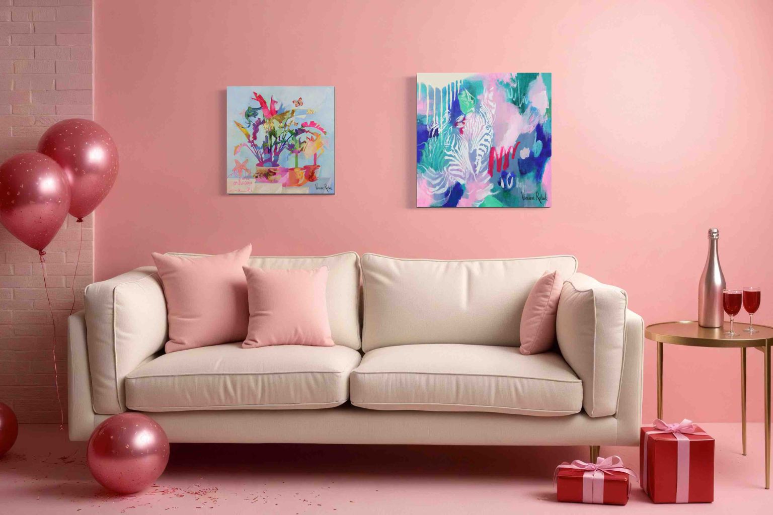 Décoration murale salon st valentin