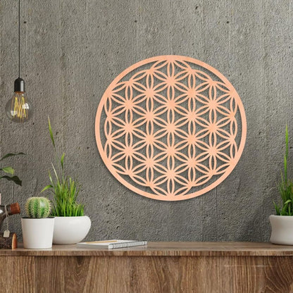 Fleur de vie bois décoration naturelle et zen