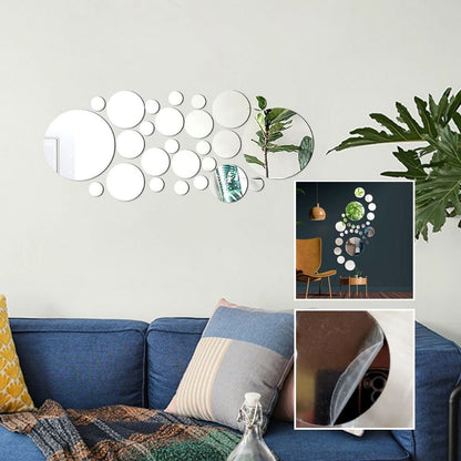 Miroir-mural-décoratif-rond-polyvalent