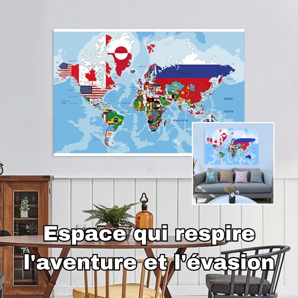 Tableau-carte-du-monde-aventure-évasion