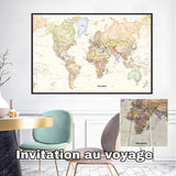 Tableau-carte-du-monde-vintage-invite-au-voyage