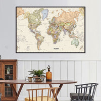 Tableau-carte-du-monde-vintage