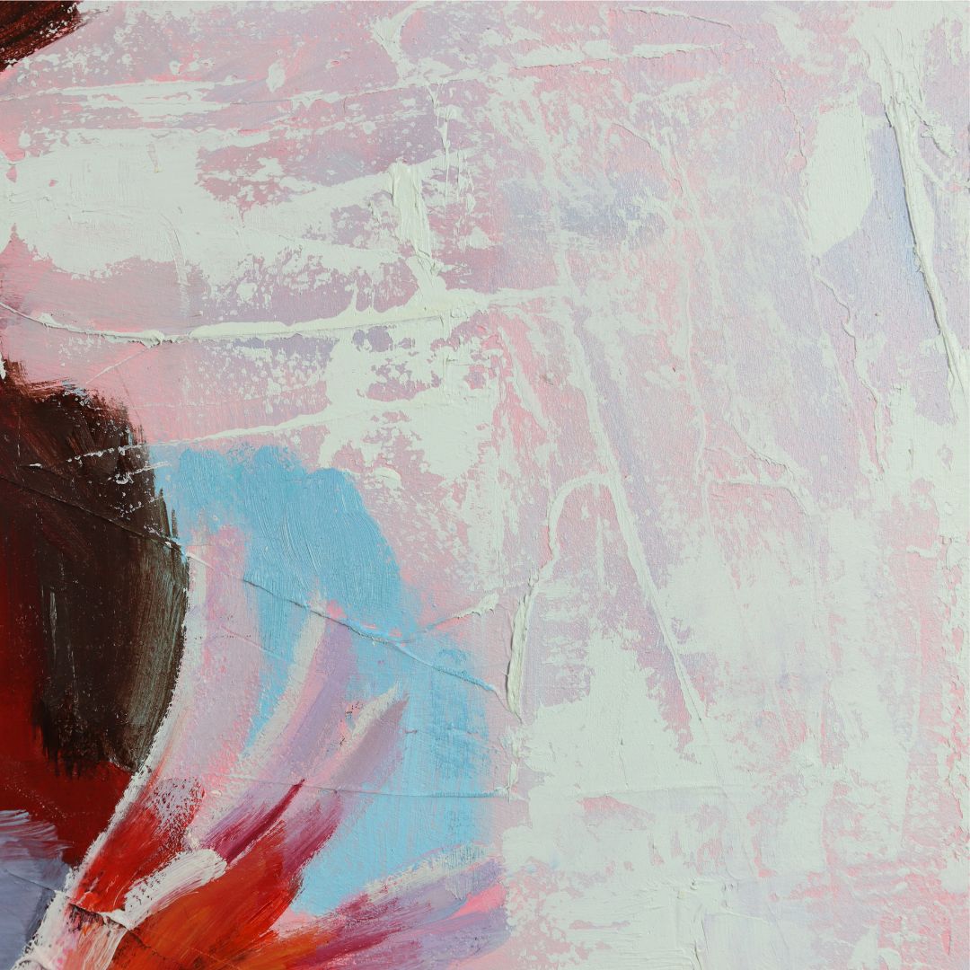 Tableau-moderne-coloré-courage-en-couleurs-rose