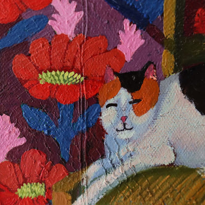Tableau-moderne-coloré-faire-danser-l-âme-chat