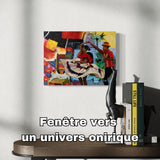 Tableau-moderne-coloré-faire-danser-l-âme-fenêtre-onirique