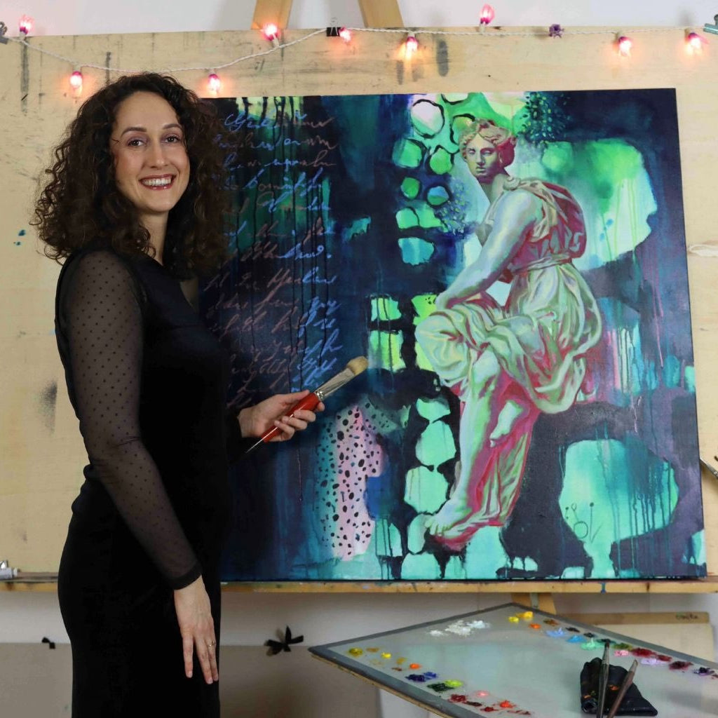 Vinciane chevalet robe noire