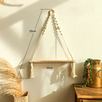étagère en bois Macramé dimension