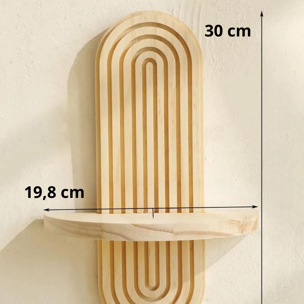 Étagère en bois bohème petit