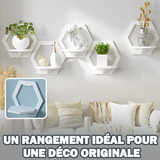 Étagère-murale-blanche-rangement