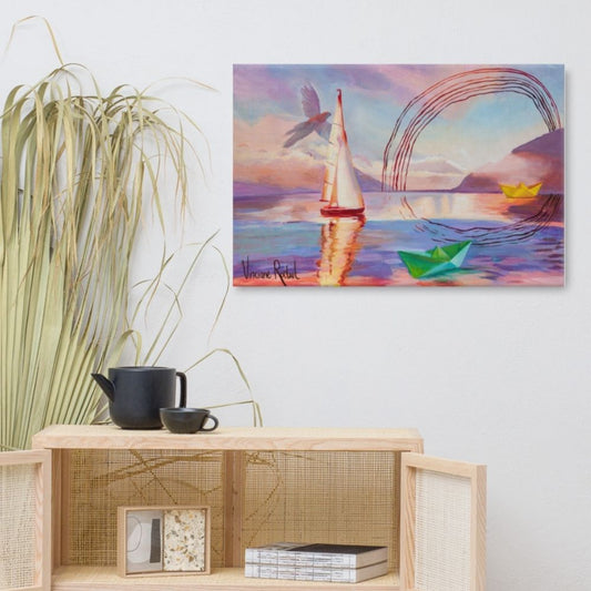 impression-toile-bateau-arc-en-ciel
