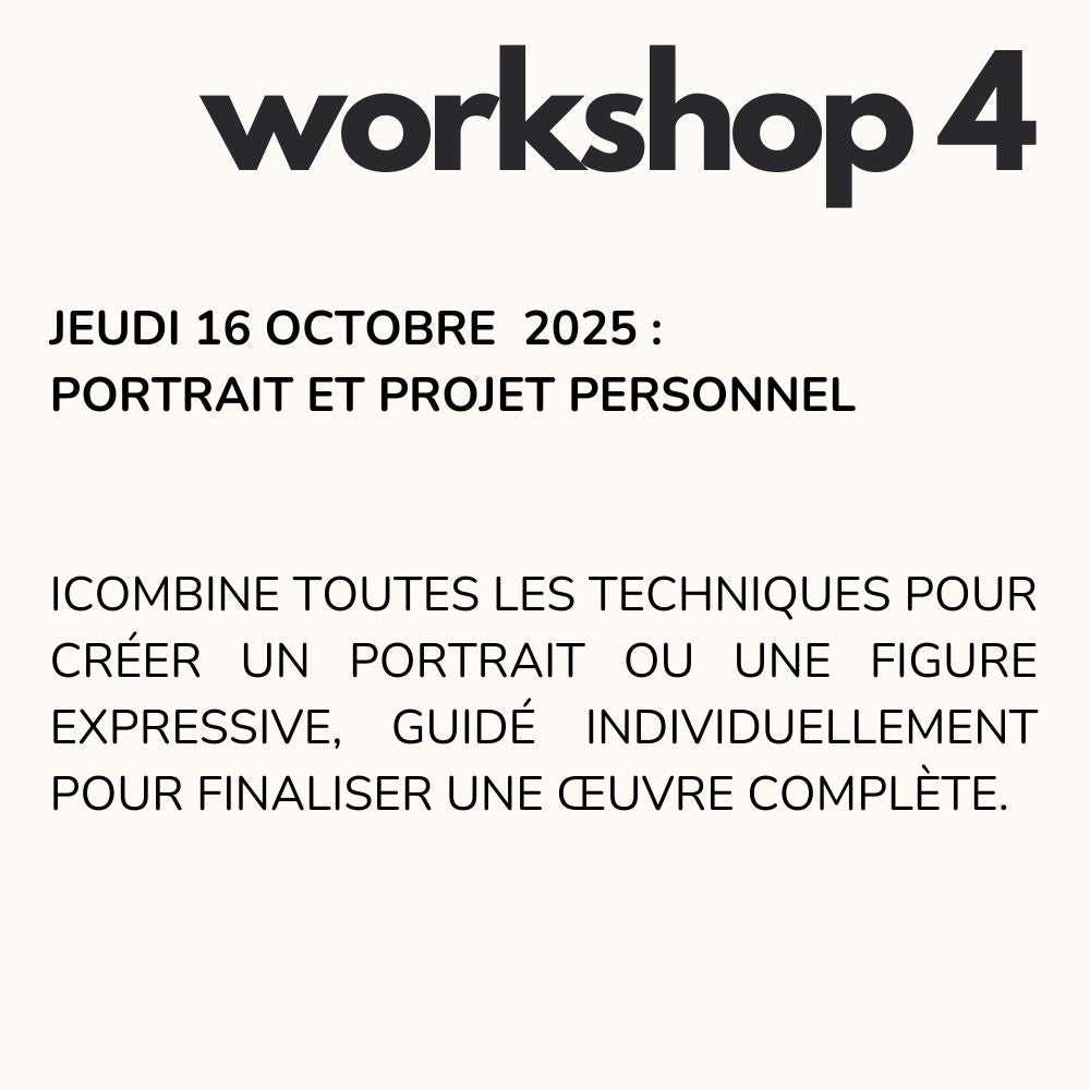 workshop de peinture portrait projet personnel