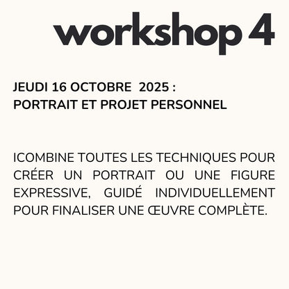 workshop de peinture portrait projet personnel
