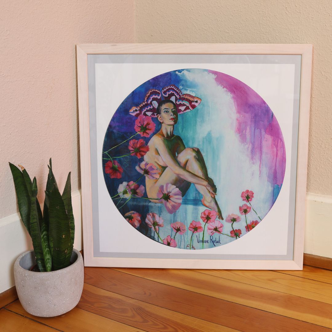 affiche-murale-jardin-secret-moderne